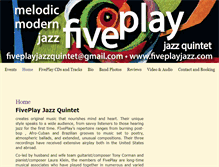 Tablet Screenshot of fiveplayjazz.com